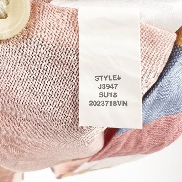 ✅ MADEWELL Tie-Front Cutout Dress in Sherbet Stripe SIZE 00 - Picture 7 of 11